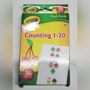 RB1 Crayola Counting 1-20 Flash Cards 36 Cards.